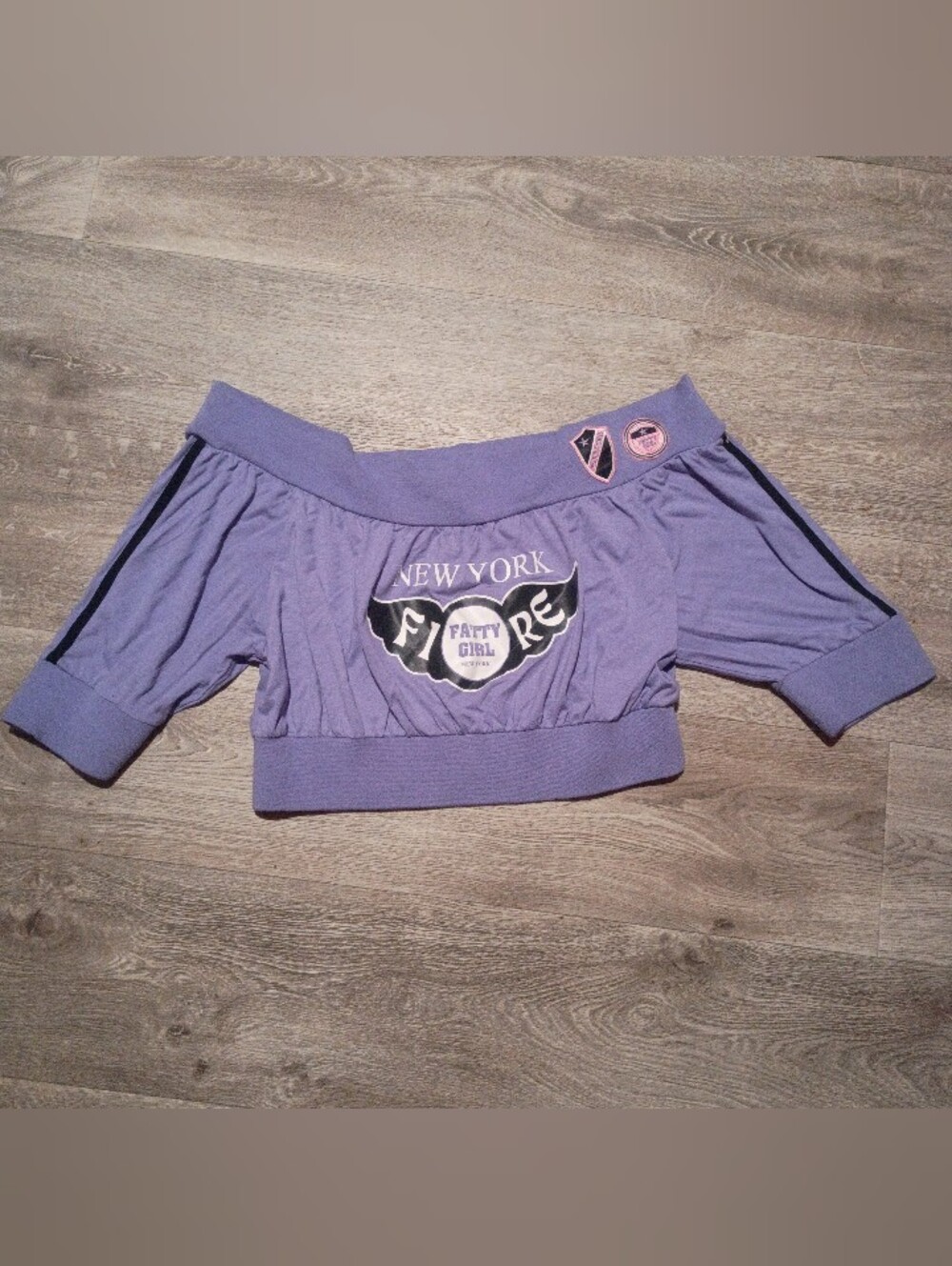 🌻 Fubu Cropped Off The Shoulder Top Size XL